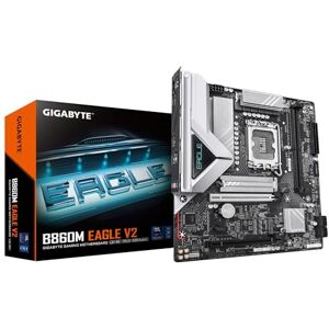 Gigabyte B860M EAGLE V2 Motherboard Intel Core Ultra Series CPUs, 6+1+2 Phases VRM, up to 9066MHz DDR5, 1xPCIe 5.0 + 1xPCIe 4.0 M.2, 2.5GbE LAN, USB 3.2 Gen 1 Gigabyte B860M EAGLE V2 Motherboard Intel Core Ultra Series CPUs, 6+1+2 Phases VRM, up to 9066MHz DDR5, 1xPCIe 5.0 + 1xPCIe 4.0 M.2, 2.5GbE LAN, USB 3.2 Gen 1