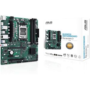 Asus Pro B650M-CT-CSM Business Motherboard Socket AMD AM5 (Ryzen 7000, micro-ATX, DDR5 Memory, PCIe 5.0, USB 3.2 Gen 2, Commercial BIOS Kit) Asus Pro B650M-CT-CSM Business Motherboard Socket AMD AM5 (Ryzen 7000, micro-ATX, DDR5 Memory, PCIe 5.0, USB 3.2 Gen 2, Commercial BIOS Kit)