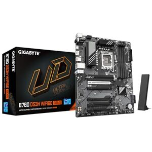 Gigabyte B760 DS3H WIFI6E GEN5 Motherboard Supports Intel Core 14th Gen CPUs, 8+2+1 Phases Digital VRM, up to 5600MHz DDR5, 2xPCIe 4.0 M.2, Wi-Fi 6E, 1GbE LAN, USB 3.2 Gen 2x2 Gigabyte B760 DS3H WIFI6E GEN5 Motherboard Supports Intel Core 14th Gen CPUs, 8+2+1 Phases Digital VRM, up to 5600MHz DDR5, 2xPCIe 4.0 M.2, Wi-Fi 6E, 1GbE LAN, USB 3.2 Gen 2x2