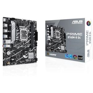 ASUS Prime B760M-R D4 Motherboard - Intel LGA1700, DDR4, Micro ATX ASUS Prime B760M-R D4 Motherboard - Intel LGA1700, DDR4, Micro ATX