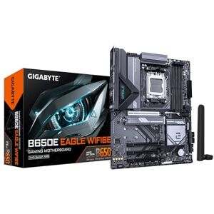 Gigabyte B650E EAGLE WIFI6E Motherboard AMD Ryzen 9000 Series CPUs, 8+2+2 Phases VRM, up to 8200MHz DDR5 (OC), 1xPCIe 5.0 + 2xPCIe 4.0 M.2, 2.5GbE LAN, WIFI 6E, USB 3.2 Gen 2 Gigabyte B650E EAGLE WIFI6E Motherboard AMD Ryzen 9000 Series CPUs, 8+2+2 Phases VRM, up to 8200MHz DDR5 (OC), 1xPCIe 5.0 + 2xPCIe 4.0 M.2, 2.5GbE LAN, WIFI 6E, USB 3.2 Gen 2
