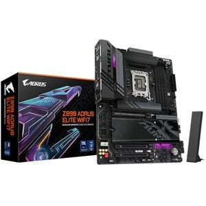Gigabyte Z890 AORUS ELITE WIFI7 ICE Motherboard Supports Intel Core Ultra (Series 2) CPUs, 16+1+2 phases VRM, up to 8800MHz DDR5 (OC), 1xPCIe 5.0 + 3xPCIe 4.0, Wi-Fi 7, 2.5GbE LAN, Thunderbolt 4 Gigabyte Z890 AORUS ELITE WIFI7 ICE Motherboard Supports Intel Core Ultra (Series 2) CPUs, 16+1+2 phases VRM, up to 8800MHz DDR5 (OC), 1xPCIe 5.0 + 3xPCIe 4.0, Wi-Fi 7, 2.5GbE LAN, Thunderbolt 4