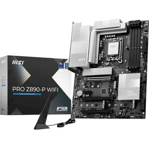 MSI PRO Z890-P WIFI Motherboard, ATX Supports Intel Core Ultra Processors (Series 2), LGA 1851 55A DrMOS, DDR5 Memory Boost (9200+ MT/s OC), PCIe 5.0 x16 & 4.0 x16, M.2 Gen5, Wi-Fi 7, 5G LAN MSI PRO Z890-P WIFI Motherboard, ATX Supports Intel Core Ultra Processors (Series 2), LGA 1851 55A DrMOS, DDR5 Memory Boost (9200+ MT/s OC), PCIe 5.0 x16 & 4.0 x16, M.2 Gen5, Wi-Fi 7, 5G LAN