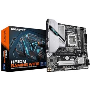 Gigabyte H810M GAMING WIFI6 Motherboard Intel Core Ultra (Series 2) CPUs, 4+1+2 Phases VRM, up to 6400MHz DDR5, 1xPCIe 4.0 M.2, 2.5GbE LAN, WIFI 6, USB 3.2 Gen 1 Gigabyte H810M GAMING WIFI6 Motherboard Intel Core Ultra (Series 2) CPUs, 4+1+2 Phases VRM, up to 6400MHz DDR5, 1xPCIe 4.0 M.2, 2.5GbE LAN, WIFI 6, USB 3.2 Gen 1