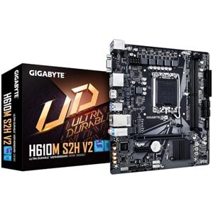 Gigabyte H610M S2H V2 Motherboard Supports Intel Core 14th CPUs, 4+1+1 Hybrid Phases Digital VRM, up to 5600MHz DDR5, 1xPCIe 3.0 M.2, GbE LAN, USB 3.2 Gen 1 Gigabyte H610M S2H V2 Motherboard Supports Intel Core 14th CPUs, 4+1+1 Hybrid Phases Digital VRM, up to 5600MHz DDR5, 1xPCIe 3.0 M.2, GbE LAN, USB 3.2 Gen 1