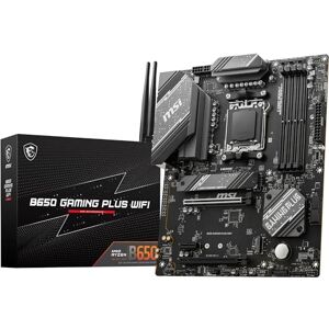 MSI B650 GAMING PLUS WIFI Motherboard, ATX Supports AMD Ryzen 9000/8000 / 7000 Series Processors, AM5-14+2 Duet Rail VRM, DDR5 Memory Boost 6400+MHz/OC, 2 x PCIe 4.0 x16, 2 x M.2 Gen4, Wi-Fi 6E MSI B650 GAMING PLUS WIFI Motherboard, ATX Supports AMD Ryzen 9000/8000 / 7000 Series Processors, AM5-14+2 Duet Rail VRM, DDR5 Memory Boost 6400+MHz/OC, 2 x PCIe 4.0 x16, 2 x M.2 Gen4, Wi-Fi 6E