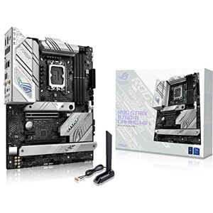 Asus ROG STRIX B760-A GAMING WIFI Intel B760 LGA 1700 white ATX motherboard with 12 + 1 power stages, DDR5, PCIe 5.0 x16 SafeSlot, 3x PCIe 4.0 M.2 slots, WiFi 6E, USB 3.2 Gen 2x2 Type-C, and Aura Sync Asus ROG STRIX B760-A GAMING WIFI Intel B760 LGA 1700 white ATX motherboard with 12 + 1 power stages, DDR5, PCIe 5.0 x16 SafeSlot, 3x PCIe 4.0 M.2 slots, WiFi 6E, USB 3.2 Gen 2x2 Type-C, and Aura Sync
