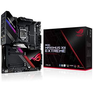 Asus ROG Maximus XII Extreme Intel Z490 LGA 1200 EATX Gaming Motherboard (16 Power Stages, Wi-Fi 6, DDR4 4700+ MHz, 10 Gbps LAN, Intel 2.5 Gb LAN, Quad M.2, OptiMem III, USB 3.2 Gen 2 x 2, Aura Sync) Asus ROG Maximus XII Extreme Intel Z490 LGA 1200 EATX Gaming Motherboard (16 Power Stages, Wi-Fi 6, DDR4 4700+ MHz, 10 Gbps LAN, Intel 2.5 Gb LAN, Quad M.2, OptiMem III, USB 3.2 Gen 2 x 2, Aura Sync)