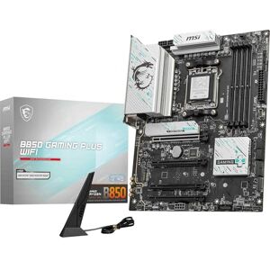 MSI B850 GAMING PLUS WIFI Motherboard, ATX Supports AMD Ryzen 9000/8000 / 7000 Processors, AM5 DDR5 Memory Boost 8200+ MT/s (OC), PCIe 5.0 x16 & 4.0 x16, M.2 Gen5, Wi-Fi 7, 5G LAN MSI B850 GAMING PLUS WIFI Motherboard, ATX Supports AMD Ryzen 9000/8000 / 7000 Processors, AM5 DDR5 Memory Boost 8200+ MT/s (OC), PCIe 5.0 x16 & 4.0 x16, M.2 Gen5, Wi-Fi 7, 5G LAN