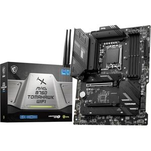 MSI MAG B760 TOMAHAWK WIFI Motherboard, ATX Supports Intel 14th, 13th & 12th Gen Core Processors, LGA 1700-75A DrMOS VRM, DDR5 Memory Boost 7000+MHz/OC, PCIe 5.0 x16, M.2 Gen4, Wi-Fi 6E MSI MAG B760 TOMAHAWK WIFI Motherboard, ATX Supports Intel 14th, 13th & 12th Gen Core Processors, LGA 1700-75A DrMOS VRM, DDR5 Memory Boost 7000+MHz/OC, PCIe 5.0 x16, M.2 Gen4, Wi-Fi 6E