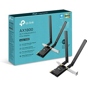 TP-LINK Archer TX20E AX1800Mbps WiFi 6 High Gain Bluetooth 5.2 PCIe Adapter, Dual-Band WiFi Adapter for PC, Low-Profile Bracket, MU-MIMO, Low-Latency Gaming, Supports Windows 10/11, Highly Secure WPA3 TP-LINK Archer TX20E AX1800Mbps WiFi 6 High Gain Bluetooth 5.2 PCIe Adapter, Dual-Band WiFi Adapter for PC, Low-Profile Bracket, MU-MIMO, Low-Latency Gaming, Supports Windows 10/11, Highly Secure WPA3