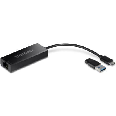 TRENDnet USB-C 3.1 to RJ-45 2.5 Gigabit LAN Ethernet, TUC-ET2G, Cable Adapter for MacBook, Chromebook, Windows 10, 8.1, Mac OS TRENDnet USB-C 3.1 to RJ-45 2.5 Gigabit LAN Ethernet, TUC-ET2G, Cable Adapter for MacBook, Chromebook, Windows 10, 8.1, Mac OS