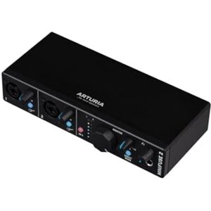 Arturia MiniFuse 2 Compact USB Audio & MIDI Interface with Creative Software for Recording, Production, Podcasting, Guitar Black Arturia MiniFuse 2 Compact USB Audio & MIDI Interface with Creative Software for Recording, Production, Podcasting, Guitar Black