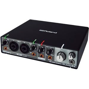 Roland Rubix24 2-In/4-Out USB Audio Interface High-Resolution Audio Record with Mics, Guitars, Keys & More Compact & Durable Build Compatible with Mac, PC & iPad Expanded I/O Features Roland Rubix24 2-In/4-Out USB Audio Interface High-Resolution Audio Record with Mics, Guitars, Keys & More Compact & Durable Build Compatible with Mac, PC & iPad Expanded I/O Features