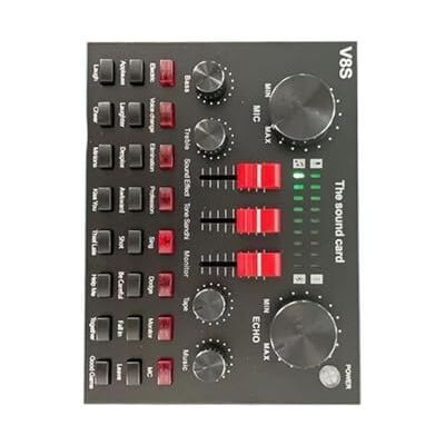KAHDGSS MultiFunctional Sound Mixers for Content Creators Offering Voice Modulation Effects and Background Music Integration for Live Broadcasts High Fidelitys USB Sound Card KAHDGSS MultiFunctional Sound Mixers for Content Creators Offering Voice Modulation Effects and Background Music Integration for Live Broadcasts High Fidelitys USB Sound Card