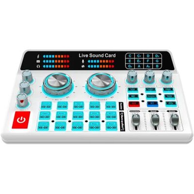 Osmond H9 Audio Mixer USB External Sound Card Headset Microphone Live Broadcast Sound Card for Mobile Phone Computer Osmond H9 Audio Mixer USB External Sound Card Headset Microphone Live Broadcast Sound Card for Mobile Phone Computer