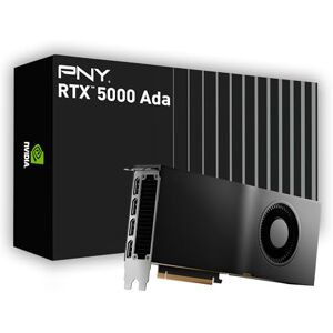 PNY NVIDIA RTX 5000 Ada Generation 32GB GDDR6 PCI Express 4.0 Dual Slot 4X DisplayPort, 8K Support, Ultra Quiet Active Fan PNY NVIDIA RTX 5000 Ada Generation 32GB GDDR6 PCI Express 4.0 Dual Slot 4X DisplayPort, 8K Support, Ultra Quiet Active Fan