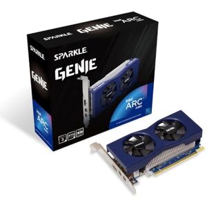 Sparkle Intel Arc A380 Genie, 6GB GDDR6, Low-Profile, Dual-Fan, Dual-Slot, HDMI x1, Mini DisplayPort x2, SA380G-6G Sparkle Intel Arc A380 Genie, 6GB GDDR6, Low-Profile, Dual-Fan, Dual-Slot, HDMI x1, Mini DisplayPort x2, SA380G-6G