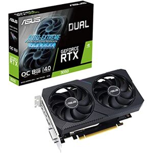 Asus Dual NVIDIA GeForce RTX 3050 OC Edition Gaming Graphics Card (PCIe 4.0, 8GB GDDR6 memory, HDMI 2.1, DisplayPort 1.4a, 2-slot design, Axial-tech fan design, 0dB technology, and more) Asus Dual NVIDIA GeForce RTX 3050 OC Edition Gaming Graphics Card (PCIe 4.0, 8GB GDDR6 memory, HDMI 2.1, DisplayPort 1.4a, 2-slot design, Axial-tech fan design, 0dB technology, and more)
