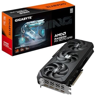 Gigabyte Radeon RX 9070 GRE GAMING OC 12G Graphics Card 12GB GDDR6, 192bit, PCI-E 5.0, 2920 MHz Core Clock, 2 x DisplayPort, 2 x HDMI, GV-R907GREGAMING OC-12GD Gigabyte Radeon RX 9070 GRE GAMING OC 12G Graphics Card 12GB GDDR6, 192bit, PCI-E 5.0, 2920 MHz Core Clock, 2 x DisplayPort, 2 x HDMI, GV-R907GREGAMING OC-12GD