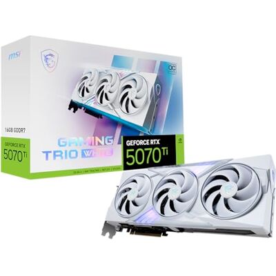 MSI - RTX 5070 Ti - 16G - GAMING TRIO OC WHITE - Graphics Card MSI - RTX 5070 Ti - 16G - GAMING TRIO OC WHITE - Graphics Card
