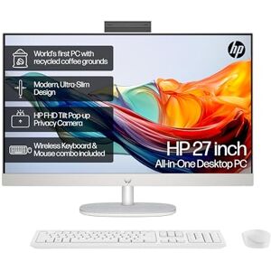 HP 27” All-in-One Desktop PC AMD Ryzen 7 7730U Processor 16 GB RAM 512 GB SSD AMD Radeon Graphics FHD IPS Anti-Glare Display Windows 11 Home Dual Speakers Shell White 27-cr0000sa HP 27” All-in-One Desktop PC AMD Ryzen 7 7730U Processor 16 GB RAM 512 GB SSD AMD Radeon Graphics FHD IPS Anti-Glare Display Windows 11 Home Dual Speakers Shell White 27-cr0000sa
