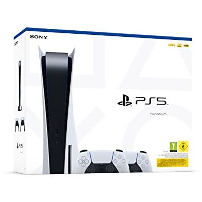 Sony PlayStation 5 Standard Disc Edition Console + Extra Controller (Renewed) Sony PlayStation 5 Standard Disc Edition Console + Extra Controller (Renewed)