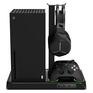 iMP Gaming DLX Twin Charging Tower With Cooling Fans & Game Storage Stand Xbox Series X iMP Gaming DLX Twin Charging Tower With Cooling Fans & Game Storage Stand Xbox Series X