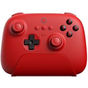 8Bitdo Ultimate Bluetooth Controller with Charging Dock, Wireless Pro Controller with Hall Effect Sensing Joystick, Compatible with Switch, Windows and Steam Deck (Red) 8Bitdo Ultimate Bluetooth Controller with Charging Dock, Wireless Pro Controller with Hall Effect Sensing Joystick, Compatible with Switch, Windows and Steam Deck (Red)
