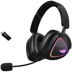 Asus ROG Delta II Wireless Gaming Headset (50mm Titanium Drivers, ROG SpeedNova, 10mm Super-Wideband Mic, 153-HR Battery, DualFlow Audio, BT, 2.4GHz, 3.5mm, For PC, Switch, PS4, PS5, Xbox) Black Asus ROG Delta II Wireless Gaming Headset (50mm Titanium Drivers, ROG SpeedNova, 10mm Super-Wideband Mic, 153-HR Battery, DualFlow Audio, BT, 2.4GHz, 3.5mm, For PC, Switch, PS4, PS5, Xbox) Black