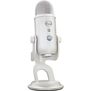 Logitech Blue Yeti Premium USB Gaming Microphone for Streaming, Blue VO!CE Software, PC, Podcast, Studio, Computer Mic, Exclusive Streamlabs Themes, Special Edition Finish White Logitech Blue Yeti Premium USB Gaming Microphone for Streaming, Blue VO!CE Software, PC, Podcast, Studio, Computer Mic, Exclusive Streamlabs Themes, Special Edition Finish White