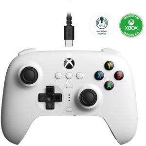 8Bitdo Ultimate Wired Controller for Xbox, Hall Effect Joystick Update, Compatible with Xbox Series X S, Xbox One, Windows 10 & Windows 11 Officially Licensed (White) 8Bitdo Ultimate Wired Controller for Xbox, Hall Effect Joystick Update, Compatible with Xbox Series X S, Xbox One, Windows 10 & Windows 11 Officially Licensed (White)