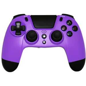 Gioteck VX4 Purple Wireless Bluetooth Controller for PS4 and PC Gamepad, Joystick Movement and Vibration Support, Ergonomic Design & Battery Charging Audio Port/Socket 3.5 mm, VX4PS4-22-MU Gioteck VX4 Purple Wireless Bluetooth Controller for PS4 and PC Gamepad, Joystick Movement and Vibration Support, Ergonomic Design & Battery Charging Audio Port/Socket 3.5 mm, VX4PS4-22-MU