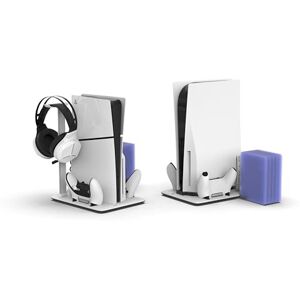 iMP DLX Multi-Function PlayStation 5 Charge Stand Compatible with Original, Slim and Pro Consoles Disc and Digital iMP DLX Multi-Function PlayStation 5 Charge Stand Compatible with Original, Slim and Pro Consoles Disc and Digital