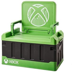 Numskull Xbox 2-in-1 Toy Storage Box & Folding Chair Gaming Accessory Organizer with lid and handles for Family Rooms, Official Microsoft Merchandise Numskull Xbox 2-in-1 Toy Storage Box & Folding Chair Gaming Accessory Organizer with lid and handles for Family Rooms, Official Microsoft Merchandise