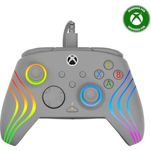 Turtle Beach Afterglow Wave Grey Wired RGB Gaming Controller with Mappable Buttons, Hall-Effect Hair Triggers and Audio Controls. Licensed for Xbox Series X orS, Xbox One & Windows Turtle Beach Afterglow Wave Grey Wired RGB Gaming Controller with Mappable Buttons, Hall-Effect Hair Triggers and Audio Controls. Licensed for Xbox Series X orS, Xbox One & Windows