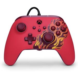 PowerA Advantage Wired Controller for Xbox Series X S Red Blaze, gamepad, wired video game controller, gaming controller, USB-C, Works with Xbox One, Officially Licensed PowerA Advantage Wired Controller for Xbox Series X S Red Blaze, gamepad, wired video game controller, gaming controller, USB-C, Works with Xbox One, Officially Licensed