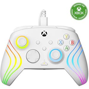 Turtle Beach Afterglow Wave White Wired RGB Gaming Controller with Mappable Buttons, Hall-Effect Hair Triggers and Audio Controls. Licensed for Xbox Series X orS, Xbox One & Windows Turtle Beach Afterglow Wave White Wired RGB Gaming Controller with Mappable Buttons, Hall-Effect Hair Triggers and Audio Controls. Licensed for Xbox Series X orS, Xbox One & Windows