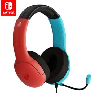 PDP Gaming LVL40 Stereo Headphone with Mic for Nintendo Switch PC, iPad, Mac, Laptop Compatible Noise Cancelling Microphone, Lightweight, Soft Comfort On-Ear Headphone, 3.5 mm Jack Neon Blue-Red PDP Gaming LVL40 Stereo Headphone with Mic for Nintendo Switch PC, iPad, Mac, Laptop Compatible Noise Cancelling Microphone, Lightweight, Soft Comfort On-Ear Headphone, 3.5 mm Jack Neon Blue-Red