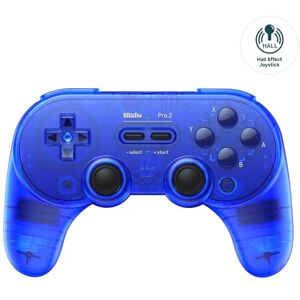 8Bitdo Pro 2 Bluetooth Controller with Hall Effect Joysticks, 2 Pro Back Paddle Buttons, Wireless Gaming Controller for Switch/Switch 2, PC, Android, and Steam Deck & Apple(Transparent Blue Edition) 8Bitdo Pro 2 Bluetooth Controller with Hall Effect Joysticks, 2 Pro Back Paddle Buttons, Wireless Gaming Controller for Switch/Switch 2, PC, Android, and Steam Deck & Apple(Transparent Blue Edition)