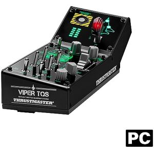 Thrustmaster Viper Panel for PC, Backlit Control Panel, For Use with Viper TQS or Standalone, 43 Metal Action Buttons, Jettison, Trim, Landing Gear, Licensed by the U.S. Air Force Thrustmaster Viper Panel for PC, Backlit Control Panel, For Use with Viper TQS or Standalone, 43 Metal Action Buttons, Jettison, Trim, Landing Gear, Licensed by the U.S. Air Force