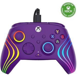 Turtle Beach Afterglow Wave Purple Wired RGB Gaming Controller with Mappable Buttons, Hall-Effect Hair Triggers and Audio Controls. Licensed for Xbox Series X orS, Xbox One & Windows Turtle Beach Afterglow Wave Purple Wired RGB Gaming Controller with Mappable Buttons, Hall-Effect Hair Triggers and Audio Controls. Licensed for Xbox Series X orS, Xbox One & Windows