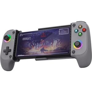 Trust GXT 735G Mylox Bluetooth Mobile Gaming Controller for Iphone/Android / PS5 / Xbox, 12h Playtime, Dual Feedback Vibration, RGB Lighting, Handheld Phone Controller Wireless Gamepad, Grey Trust GXT 735G Mylox Bluetooth Mobile Gaming Controller for Iphone/Android / PS5 / Xbox, 12h Playtime, Dual Feedback Vibration, RGB Lighting, Handheld Phone Controller Wireless Gamepad, Grey