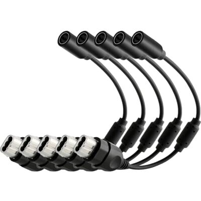 Desk-Friendly Controller Wire Black 28 Cm Adapter Cord, Plug-and-Play Gaming Link, PVC Outer Layer for Neat Daily Storage Travel Pouch Desk-Friendly Controller Wire Black 28 Cm Adapter Cord, Plug-and-Play Gaming Link, PVC Outer Layer for Neat Daily Storage Travel Pouch