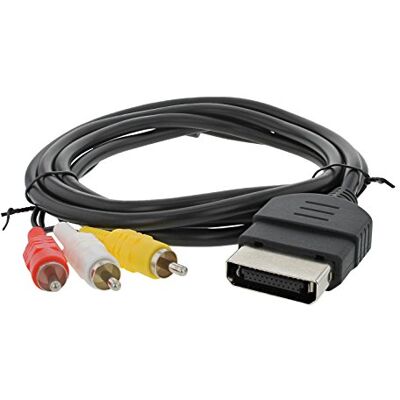 Cable for Microsoft Xbox Console Original 1.8M composite AV to RCA wire – black ZedLabz Cable for Microsoft Xbox Console Original 1.8M composite AV to RCA wire – black ZedLabz