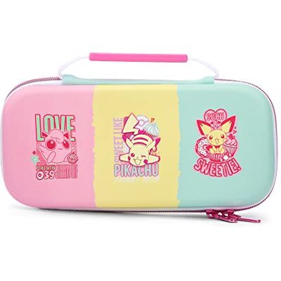 PowerA Protection Case for Nintendo Switch, Switch Lite & OLED Model, Hard Shell Protective Pouch with Carry Handle and 9 Game Cards Storage, Official: Mario Pop PowerA Protection Case for Nintendo Switch, Switch Lite & OLED Model, Hard Shell Protective Pouch with Carry Handle and 9 Game Cards Storage, Official: Mario Pop