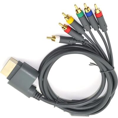 180cm AV Video Cable Cord Repair Part Replacement HDTV Component Composite Cable for 360 Gaming Accessory AV 180cm AV Video Cable Cord Repair Part Replacement HDTV Component Composite Cable for 360 Gaming Accessory AV