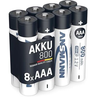 ANSMANN AAA 800mAh NiMH Rechargeable Batteries - Batteries ANSMANN AAA 800mAh NiMH Rechargeable Batteries - Batteries