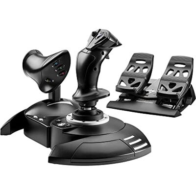 Thrustmaster T.Flight Full Kit X High-Precision Flight Stick, Throttle, and Rudder Pedals for Xbox Series X S, Xbox One, and PC Thrustmaster T.Flight Full Kit X High-Precision Flight Stick, Throttle, and Rudder Pedals for Xbox Series X S, Xbox One, and PC