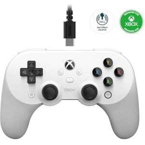 8Bitdo Pro 2 Wired Controller for Xbox, Hall Effect Joystick Update, 3.5mm Audio Jack, Compatible with Xbox Series X S, Xbox One, Windows 10/11 Officially Licensed (White) 8Bitdo Pro 2 Wired Controller for Xbox, Hall Effect Joystick Update, 3.5mm Audio Jack, Compatible with Xbox Series X S, Xbox One, Windows 10/11 Officially Licensed (White)